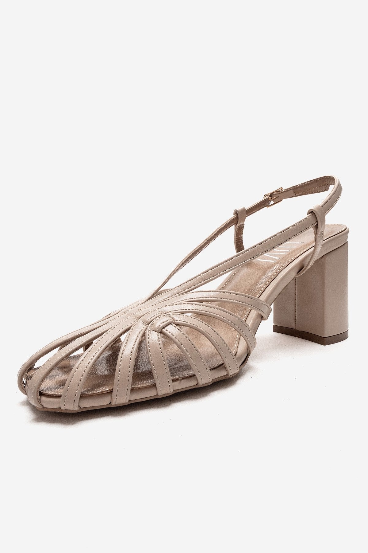 WILDA - Zapato de tacón cuadrado beige (Mujer)