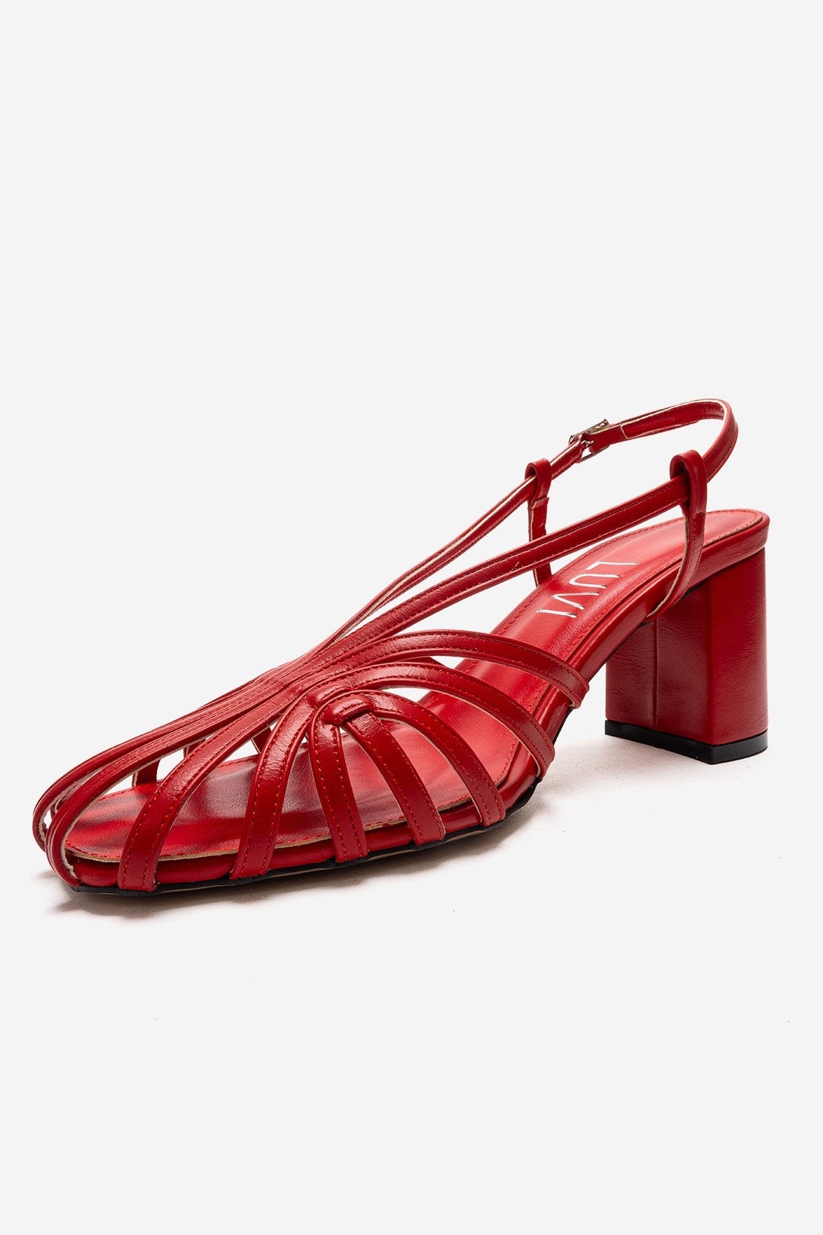 WILDA - Zapatos de tacón de bloque rojos (Mujer)