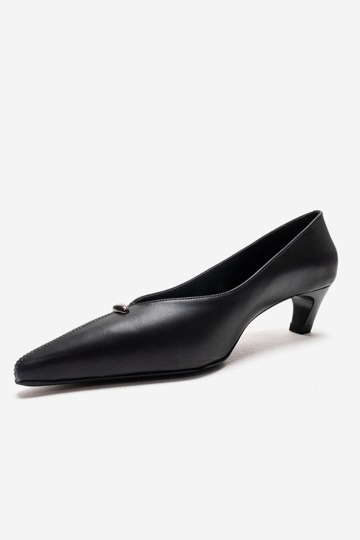 VERSAY - Zapatos de tacón bajo de aguja con puntera (Mujer)