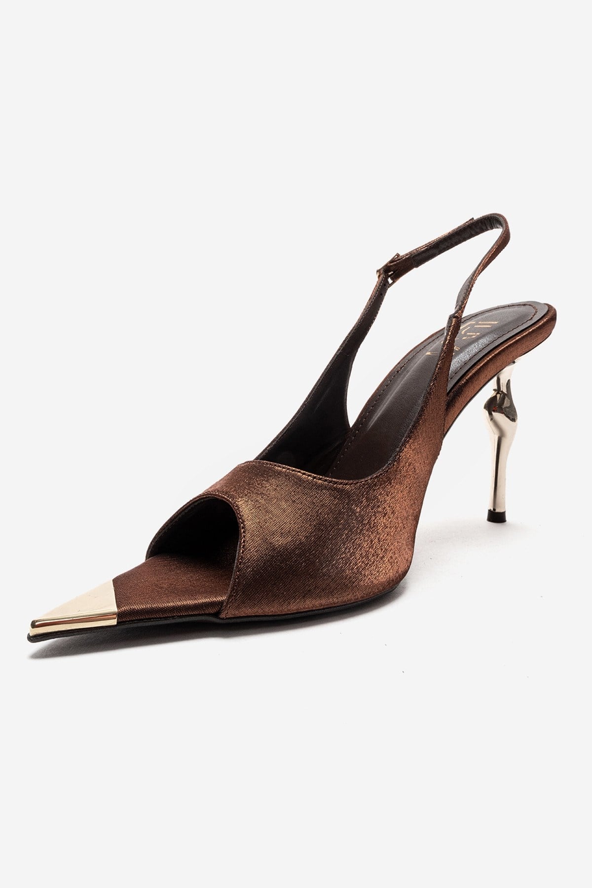 AMORE - Zapatos de tacón estilo slingback en bronce (Mujer)