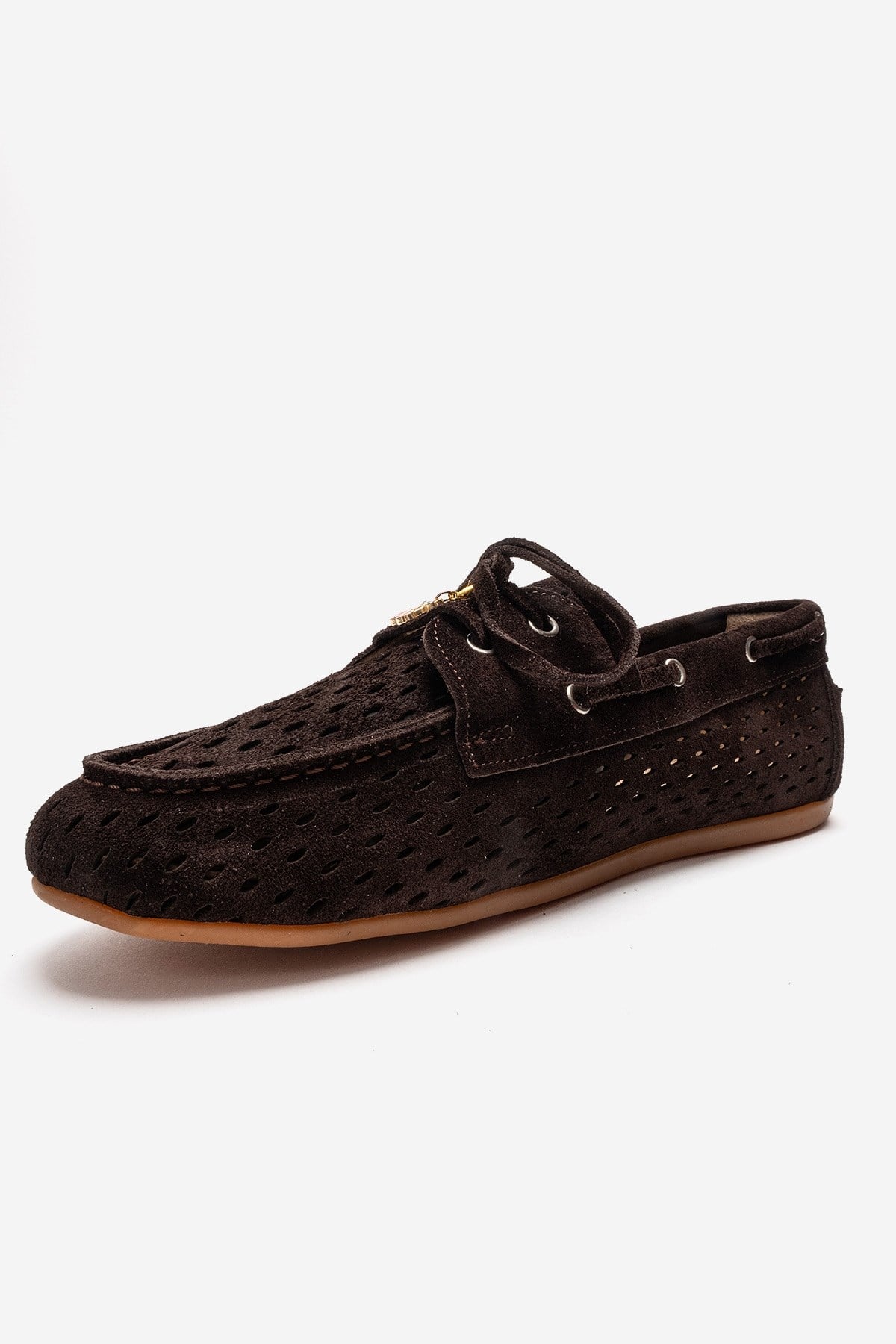 Stevo - Brown Suede Genuine Leather Lace-Up Loafer (Women)