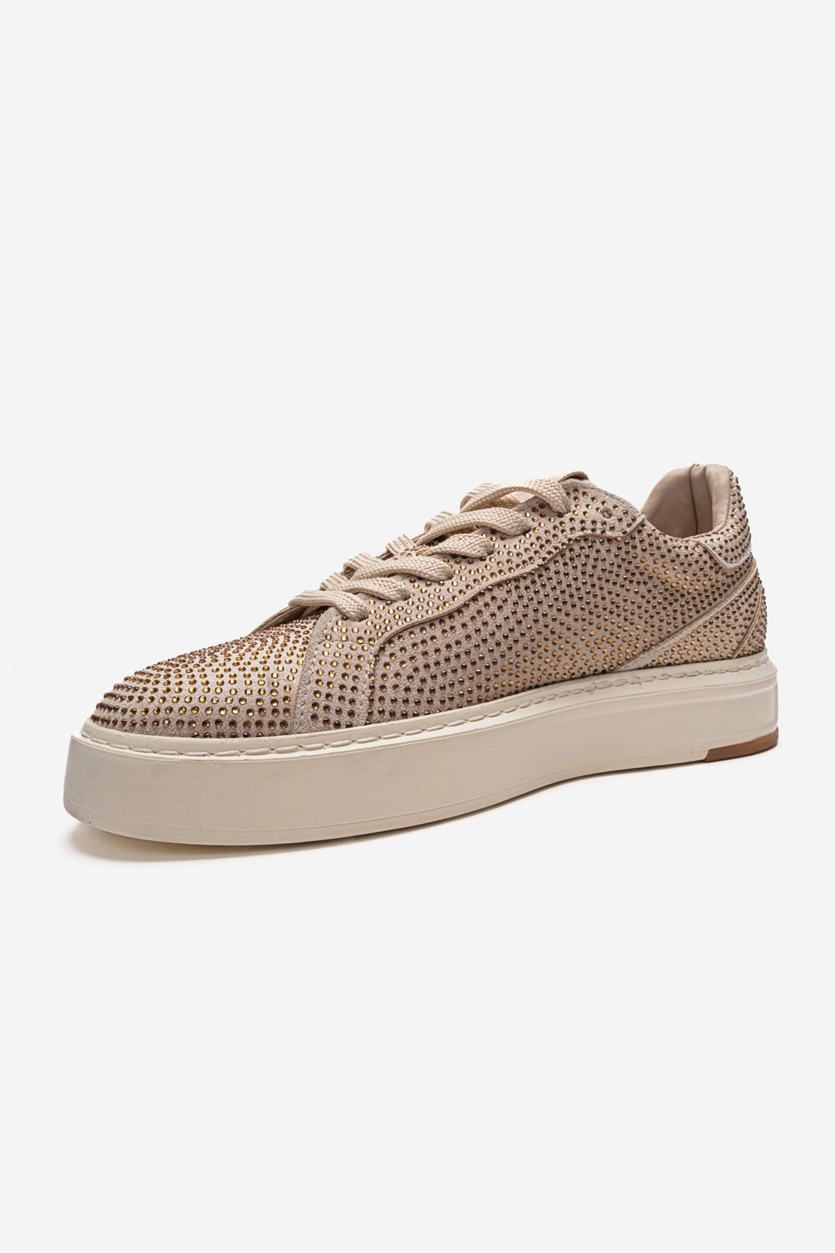 BERINA - Zapatilla deportiva adornada beige (Mujer)