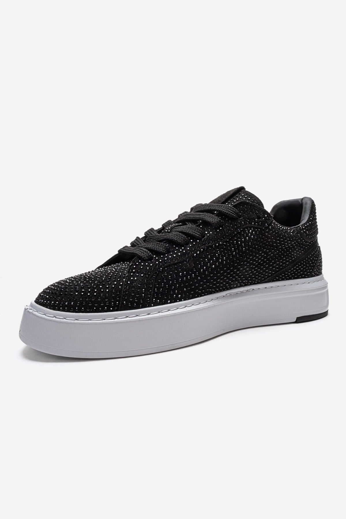 BERINA - Black Studded Casual Sneaker (Women)