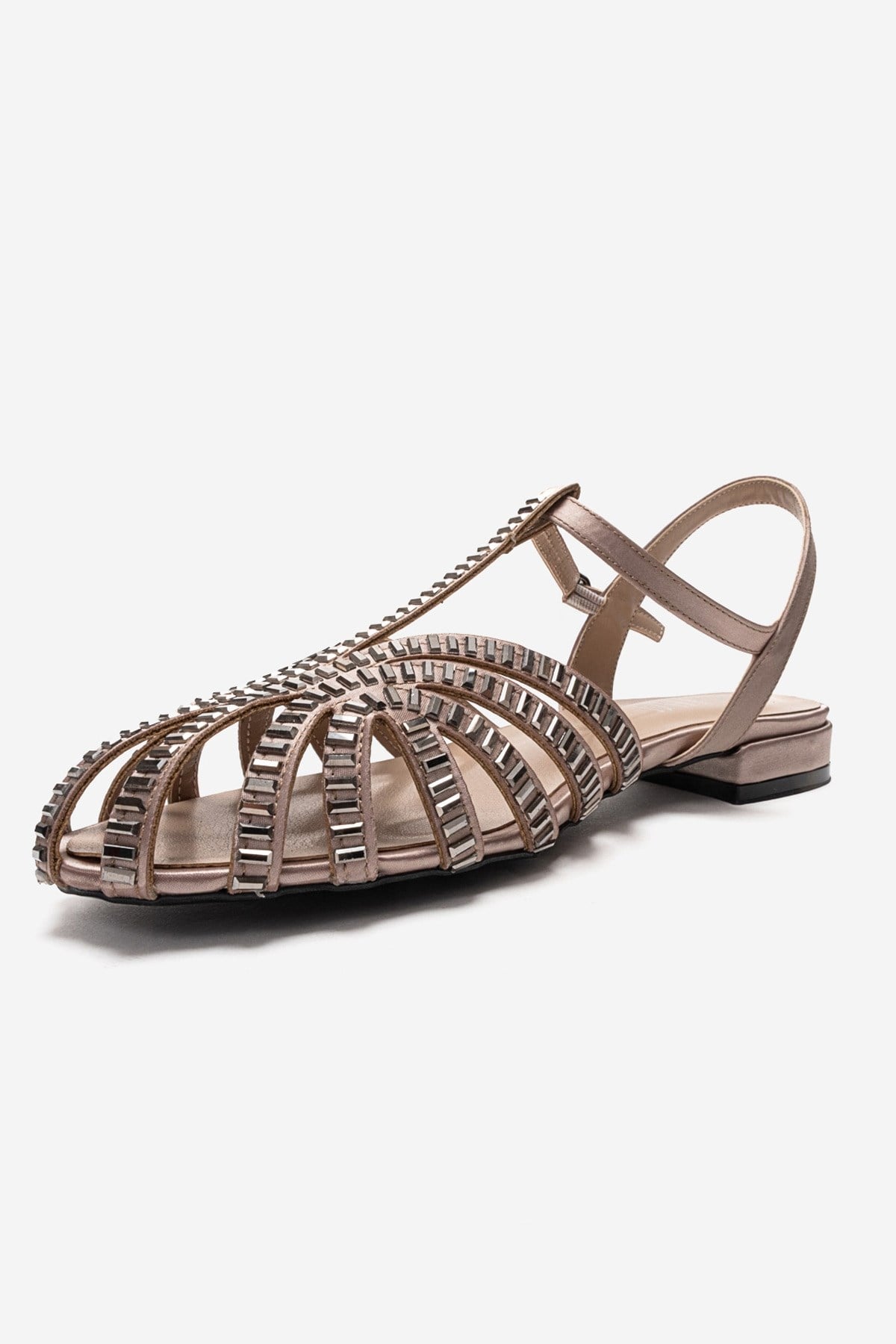 LAVINA - Taupe Genuine Leather Sandal (Women)