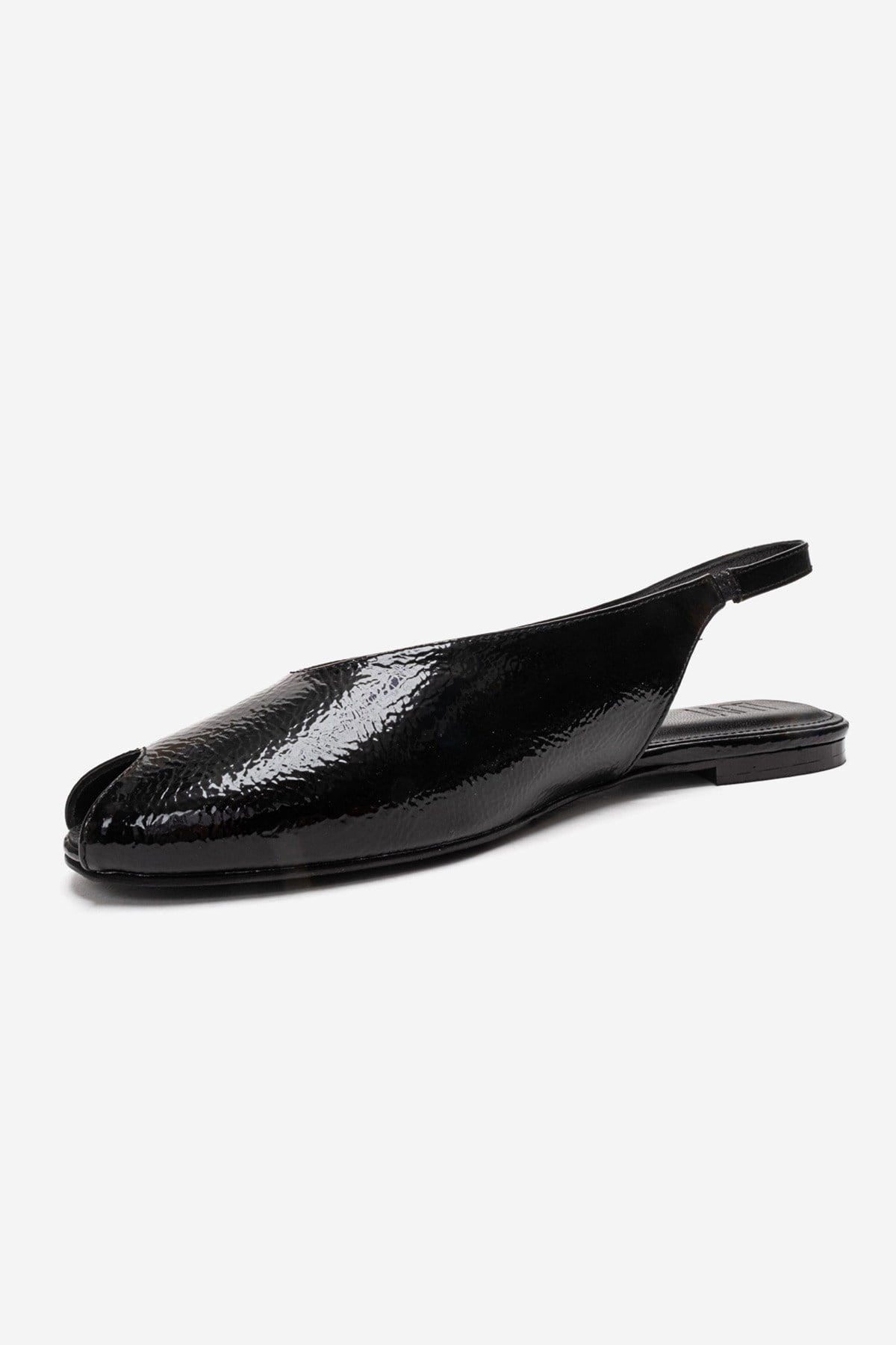 SERINA - Black Genuine Leather Sandal (Women)