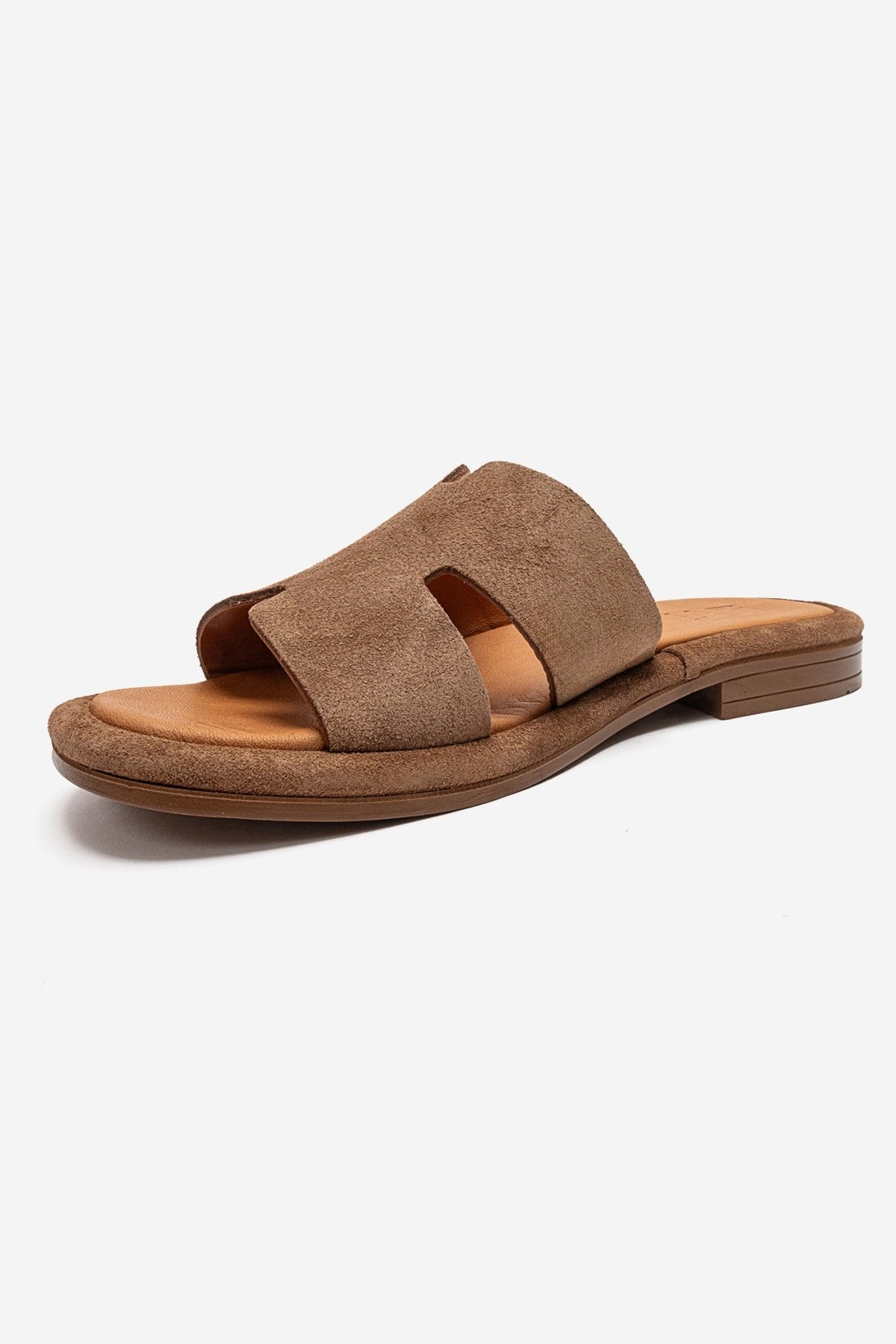 BRIO - Sandalia de Piel Genuina Camel (Mujer)