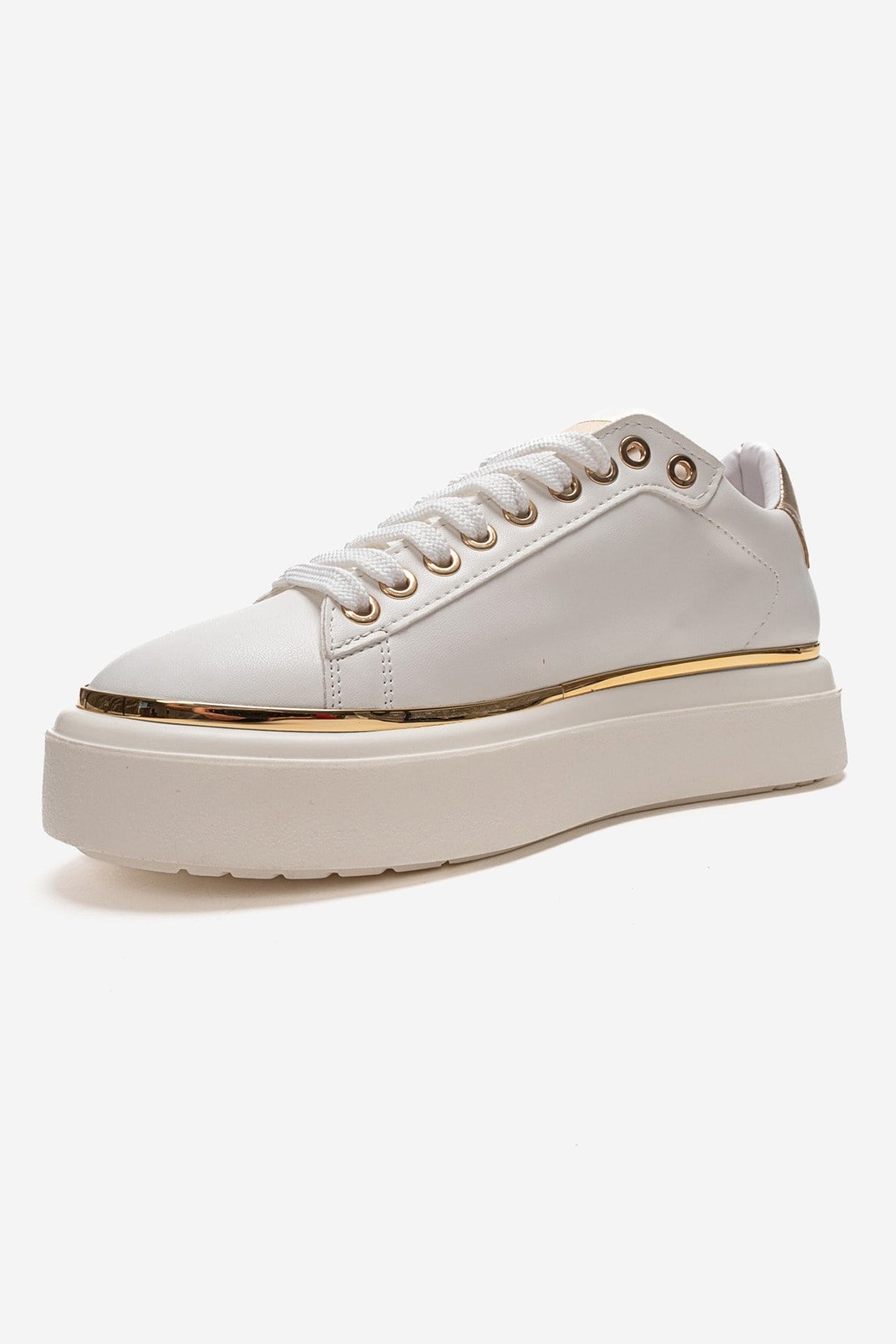 BORENA - Zapatillas de Plataforma Blancas (Mujer)