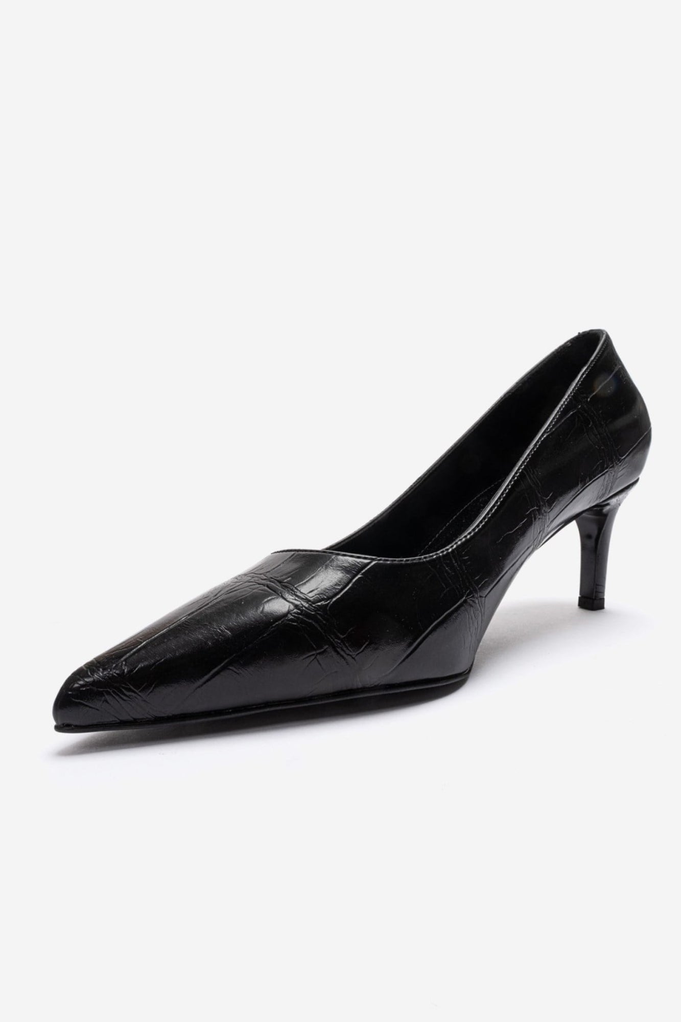 VELMIRA - Black Pointed Toe Pump (Women)