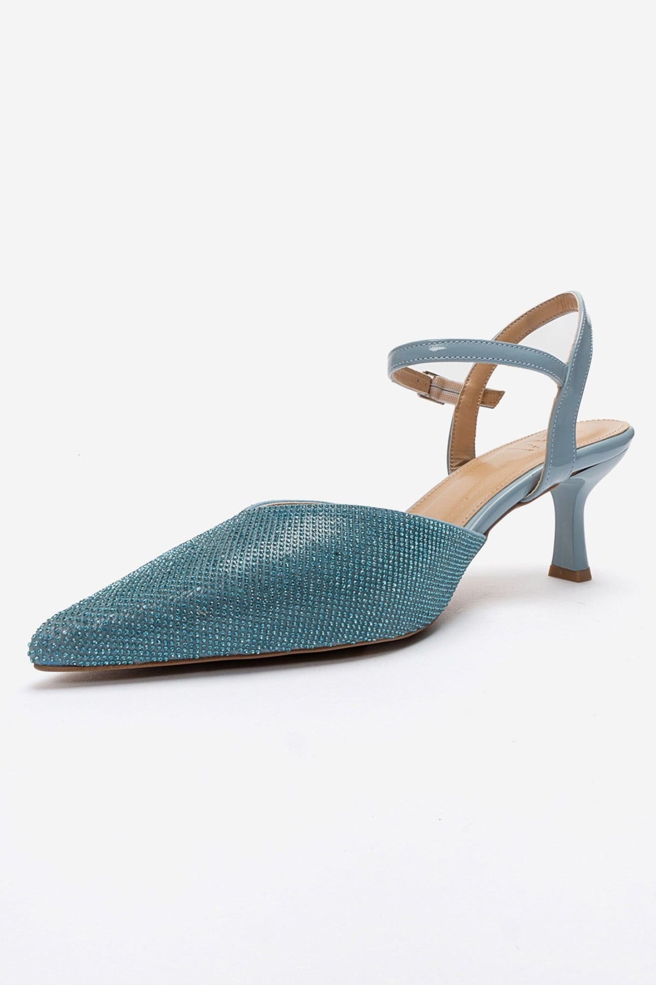 Nivora - Blue Rhinestone Stiletto Heel (Women)
