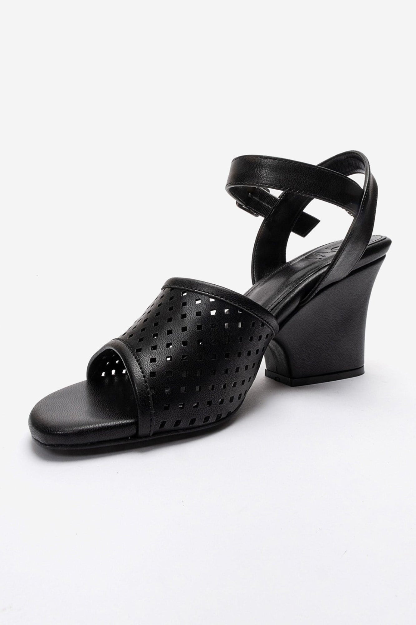 HERVON - Black Wedge Heel Pump (Women)
