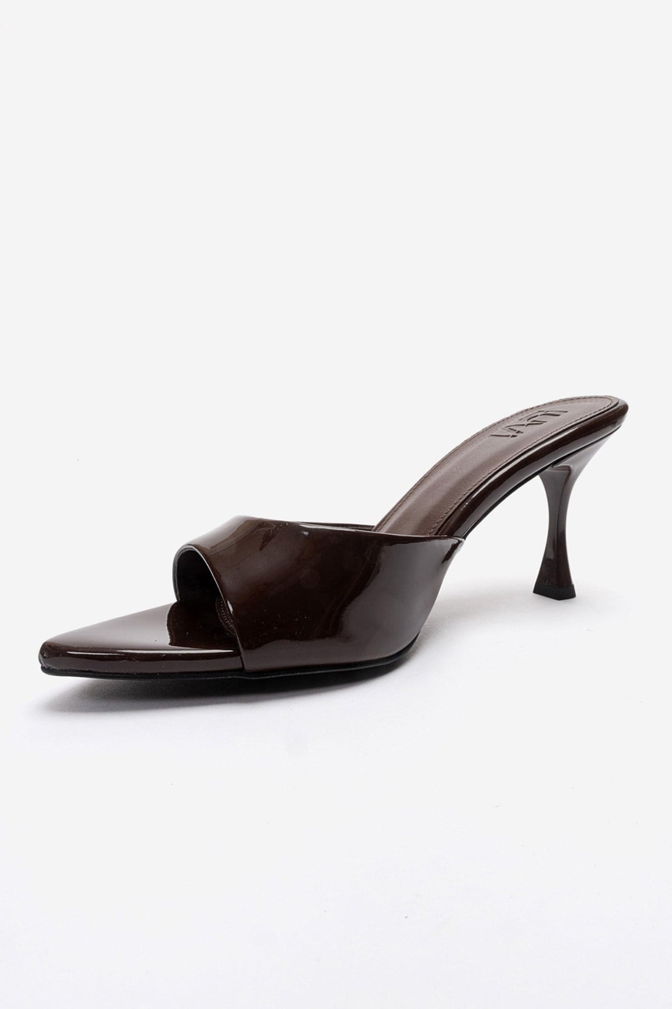 TIERA - Brown Thin Heel Mule (Women)