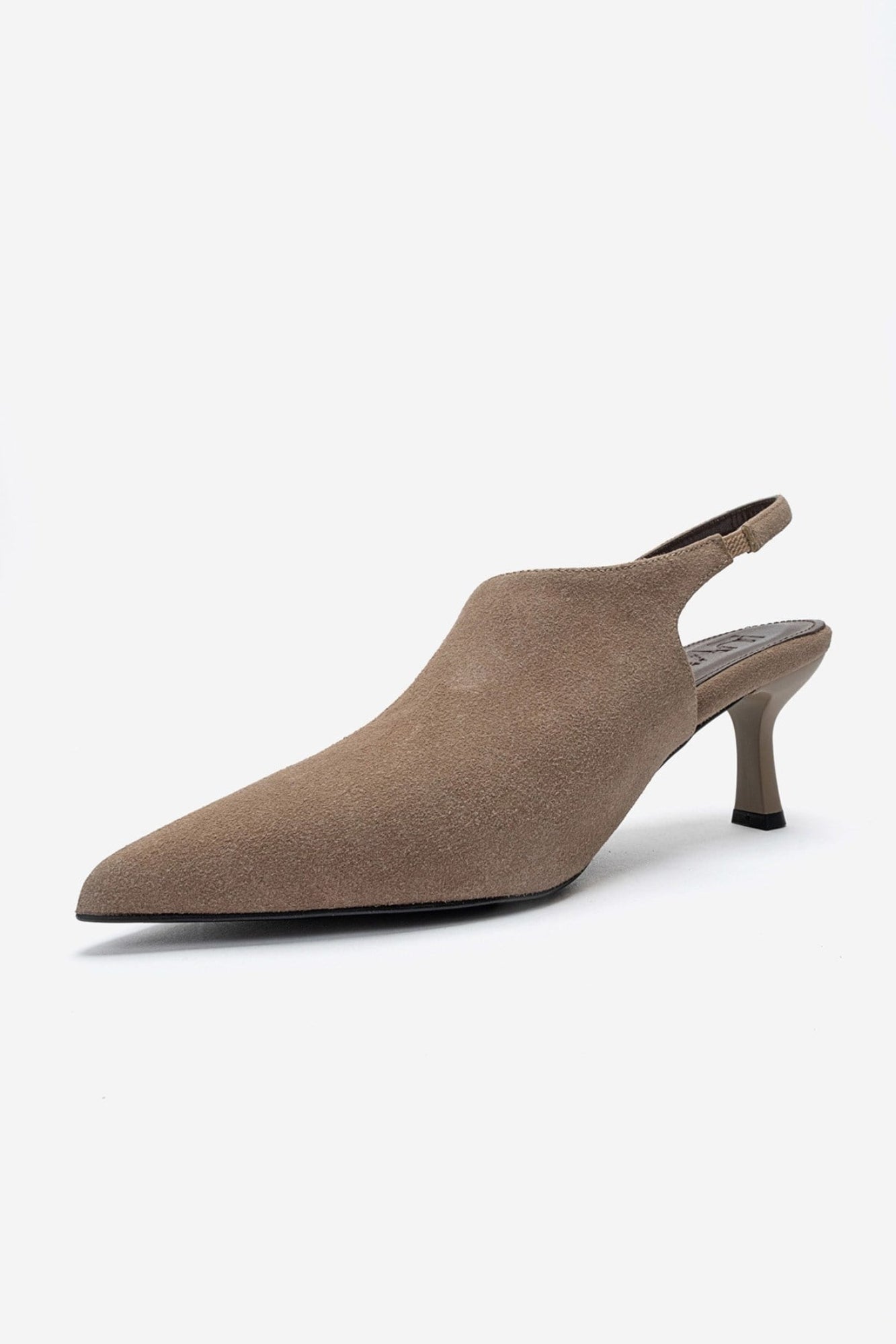 YAREL - Taupe Suede Stiletto Heel Shoe (Women)