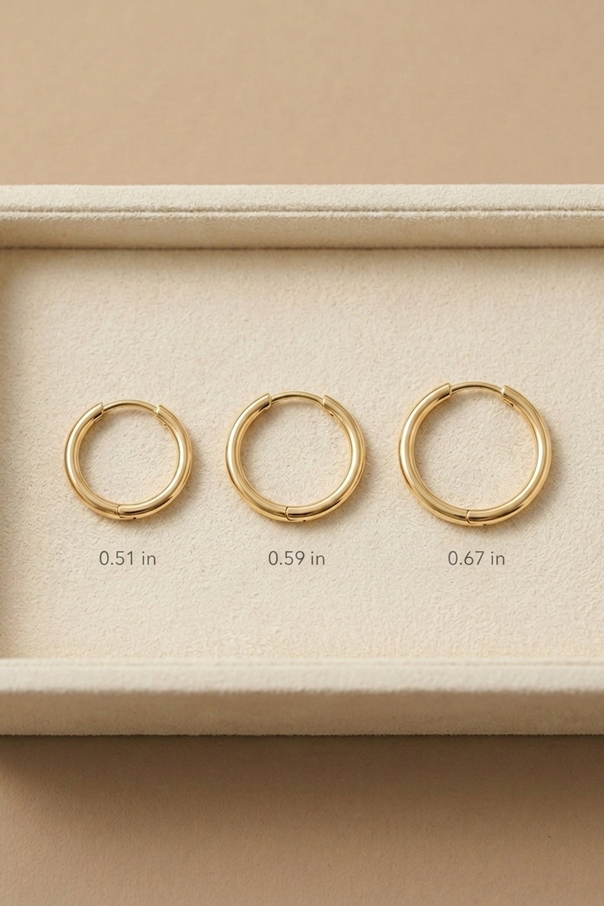 Estelle Single Classic 14k Gold Hoop Earrings