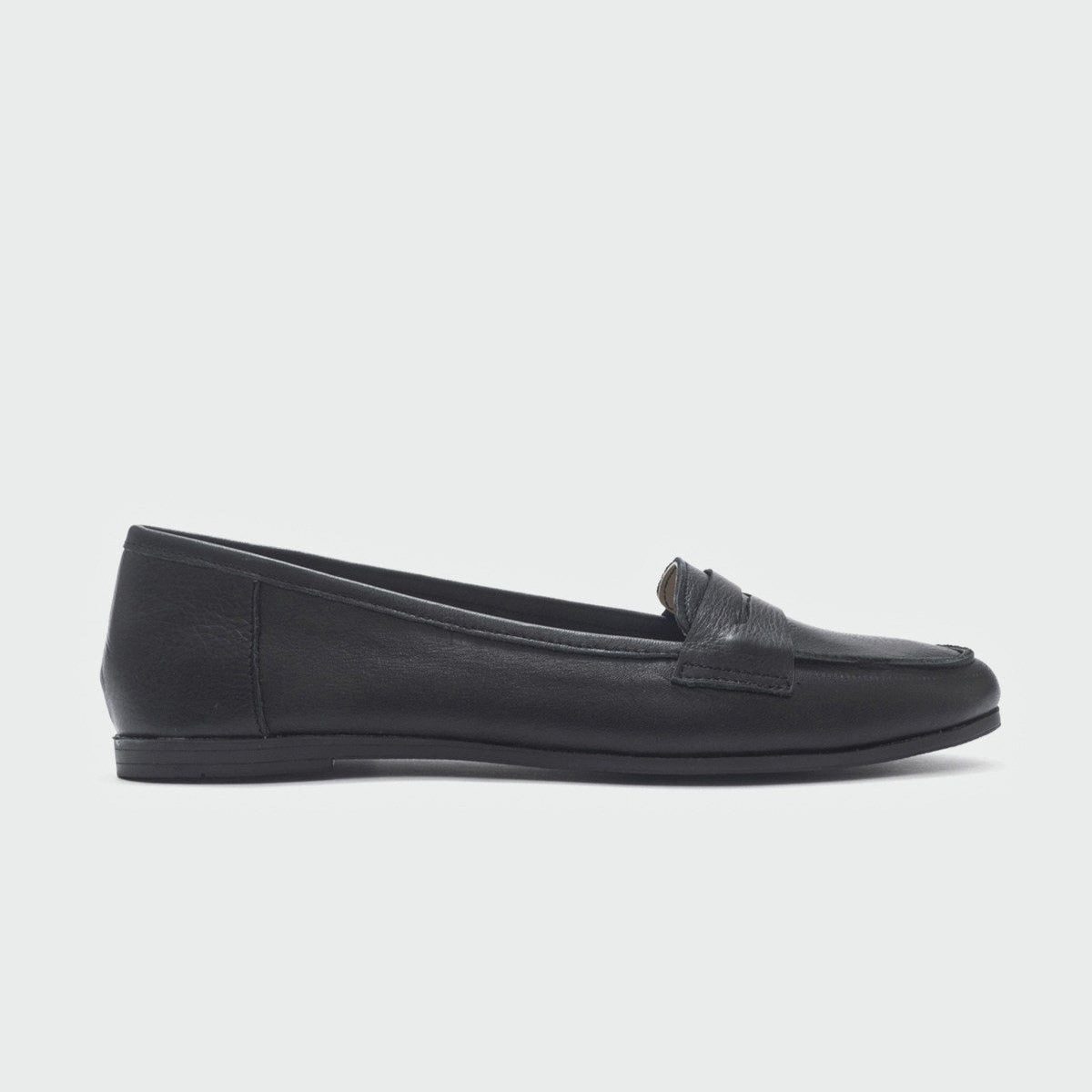 Dorothy - Black Leather Loafers