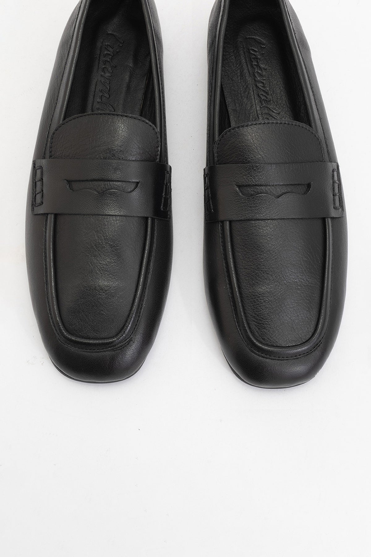 Skye - Black Leather Loafers (Women)