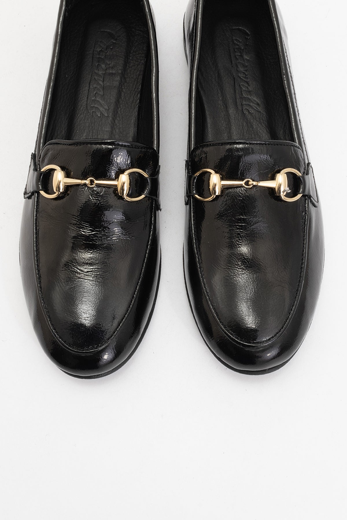 Rory - Black Patent Leather Bit Loafers