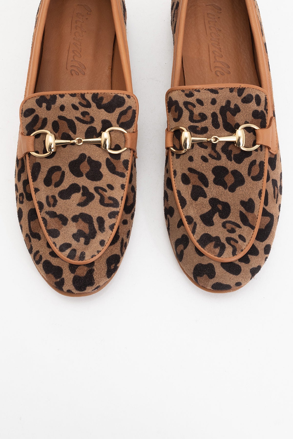 Rory - Leopard Suede Leather Bit Loafers