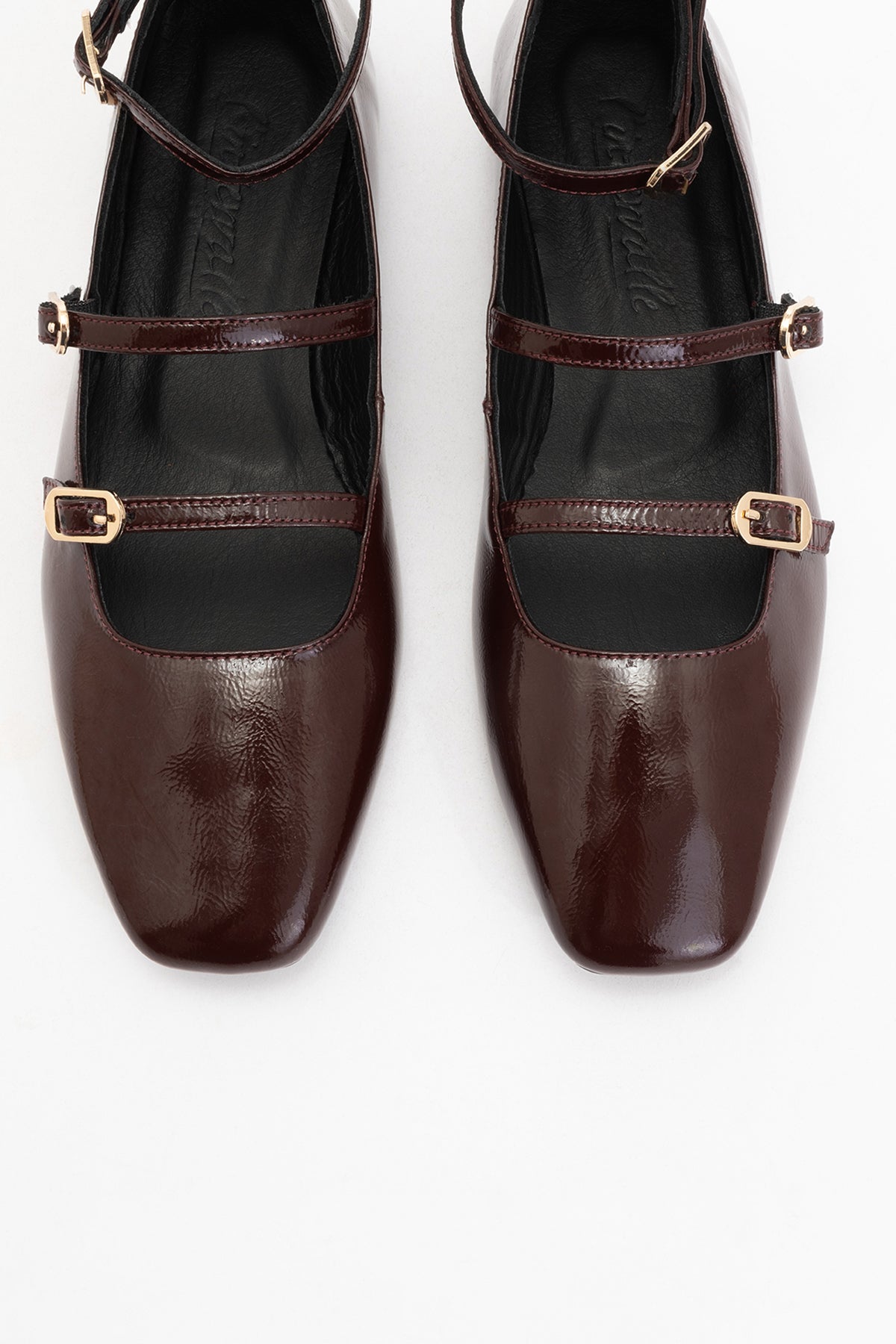 Serena - Brown Leather Mary Jane Flats