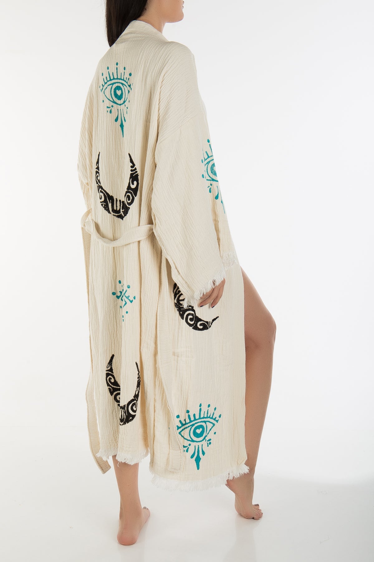 Maia - Natural Moon Eye Handmade Kimono