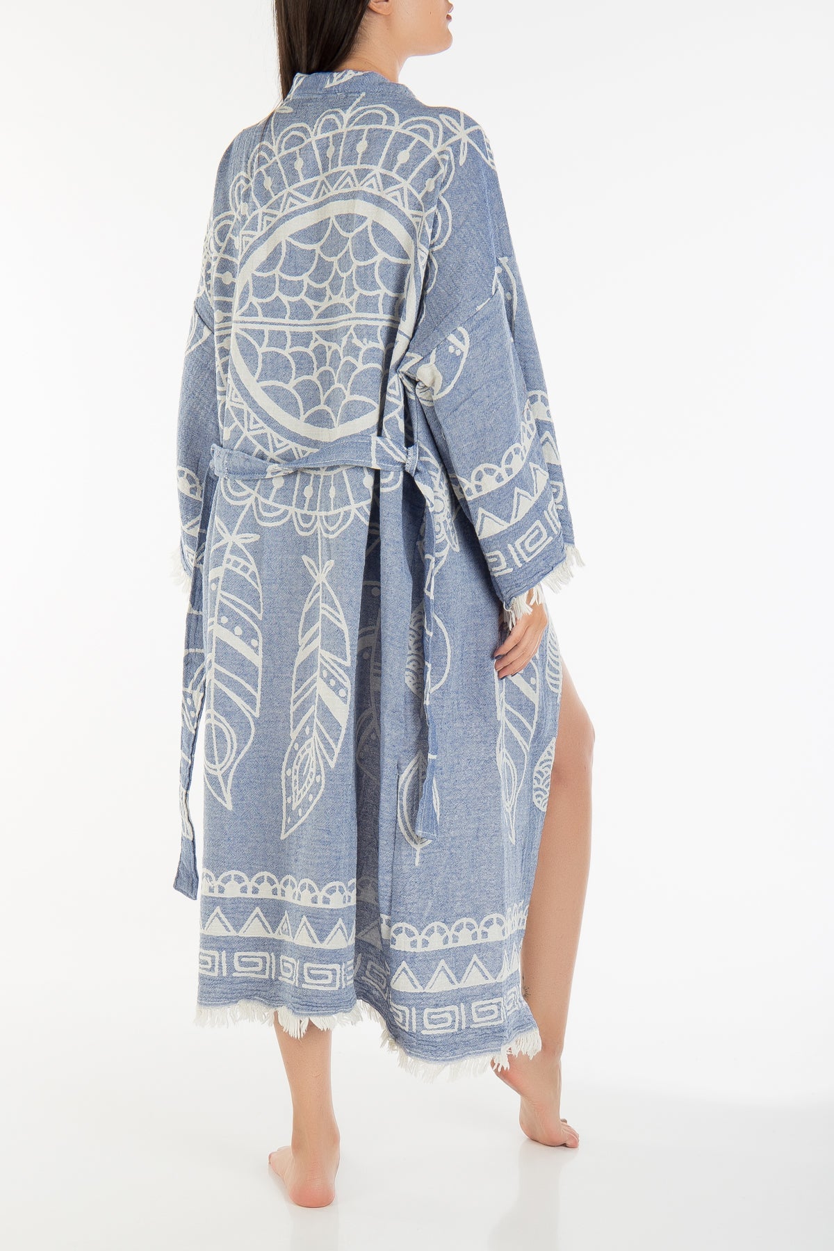 Delilah - Blue Dreamcatcher Handmade Kimono
