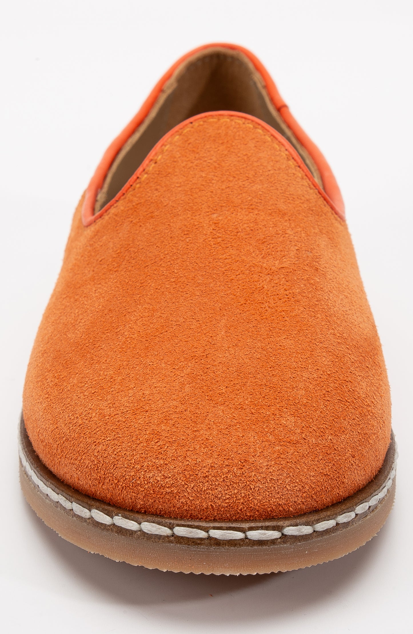 Istanbul - Orange Suede Leather Slip On (Women)