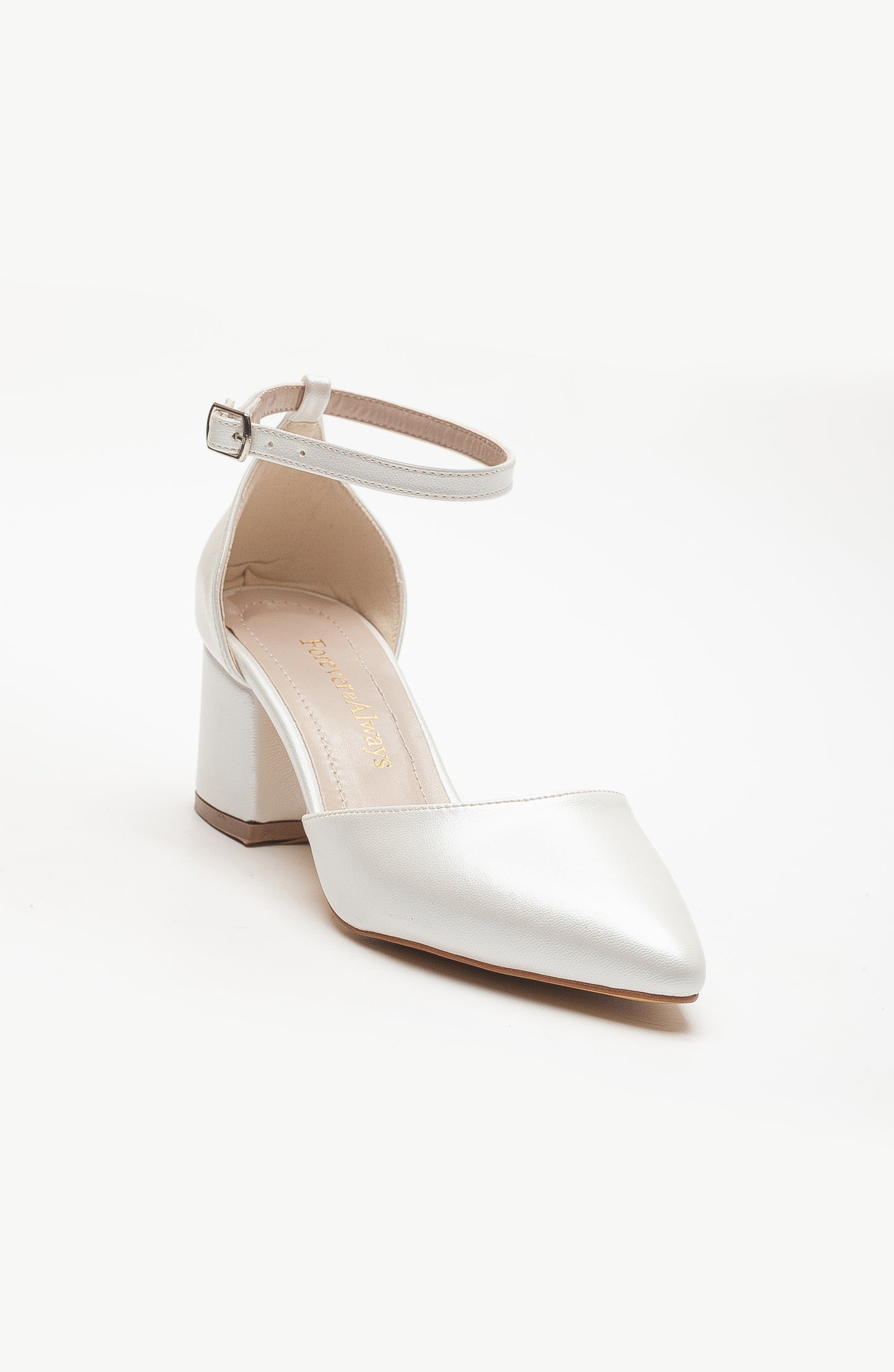 Fiona - Ivory Heels With Tulle Ribbon