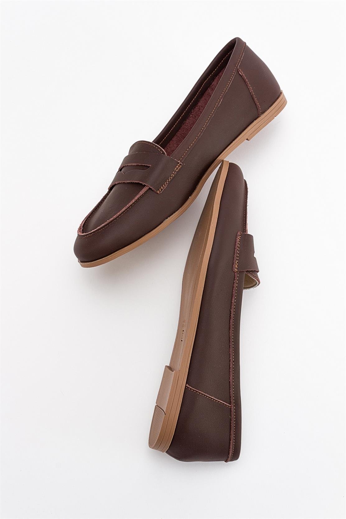 Dorothy - Dark Brown Leather Loafers