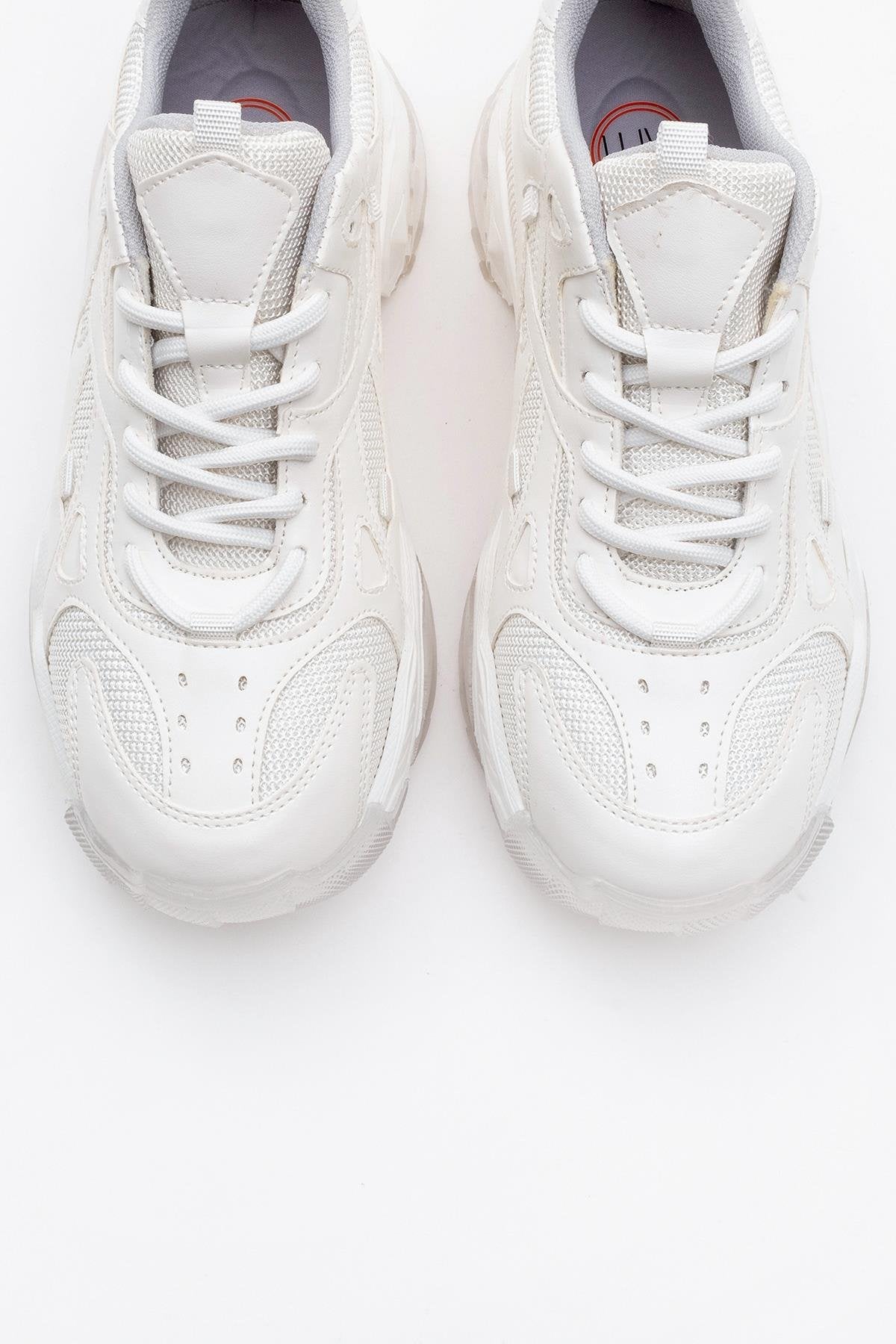 Loretta - White Platform Sneakers