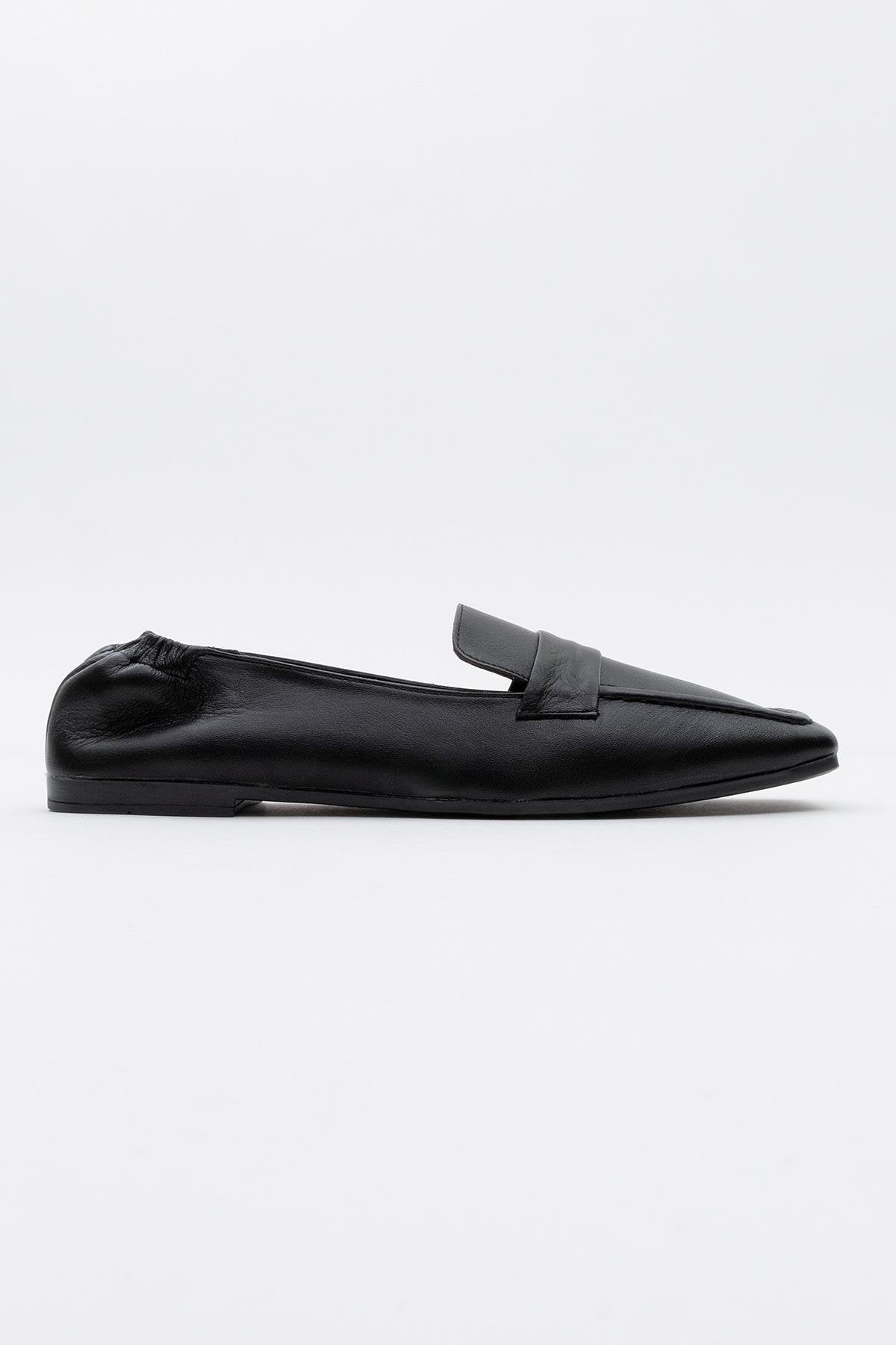 Liepa - Black Leather Loafers (Women)