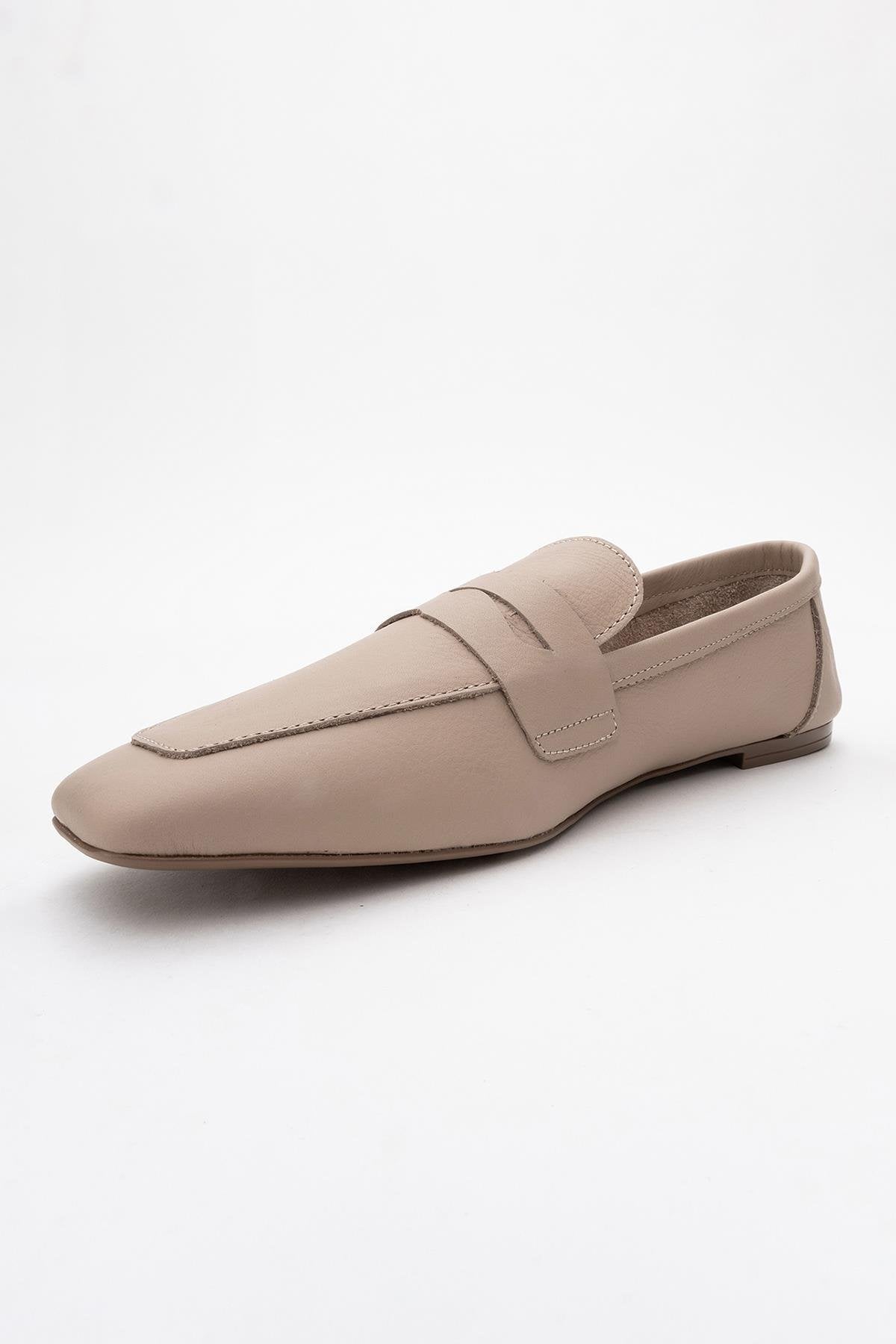 Morne - Mocasines de piel beige oscuro