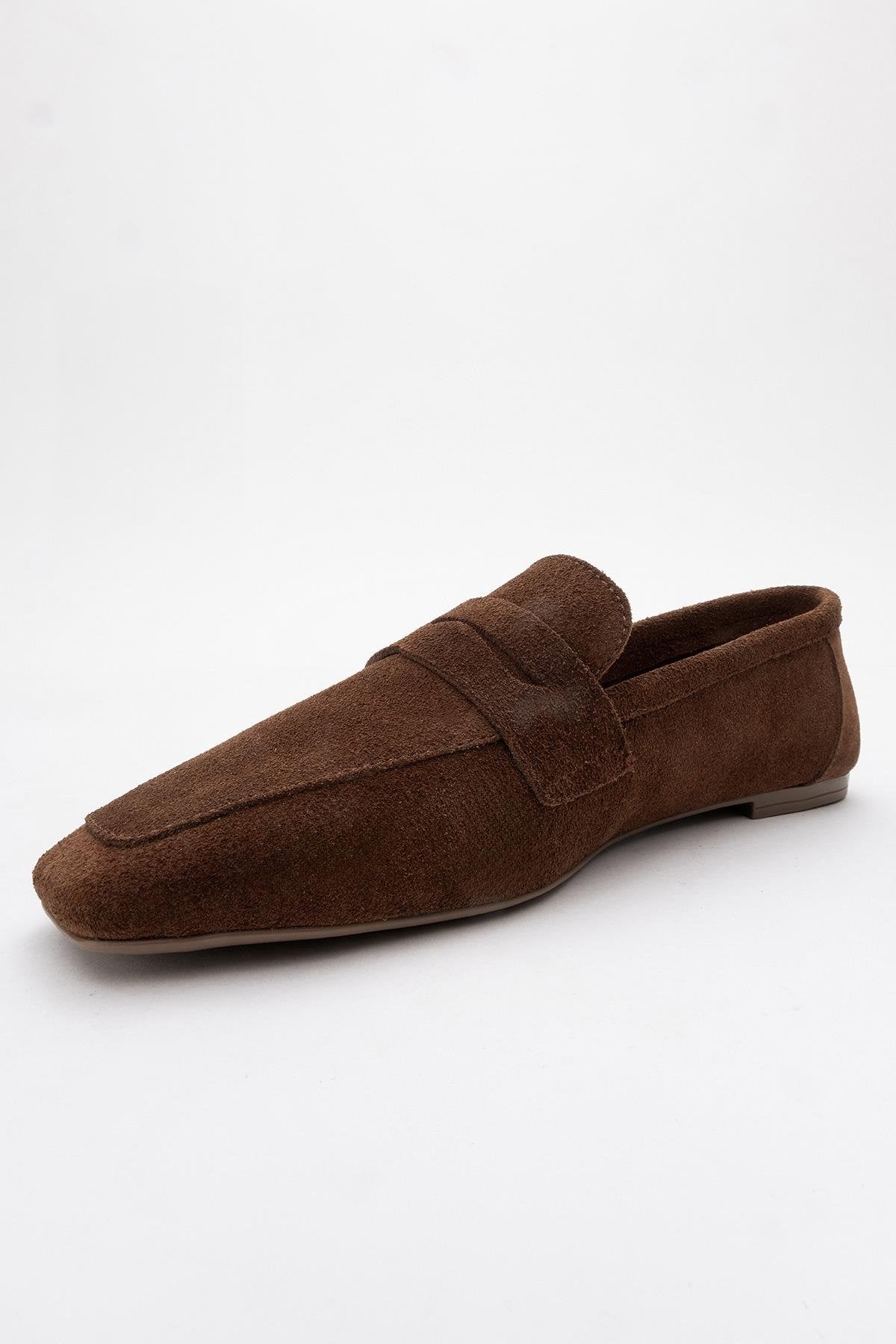 Morne - Mocasines de piel de ante marrón (Mujer)