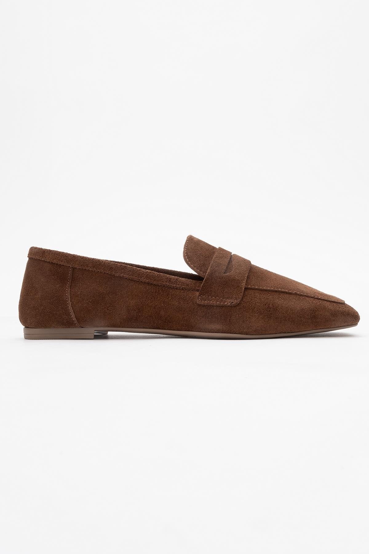 Morne - Brown Suede Leather Loafers (Women)