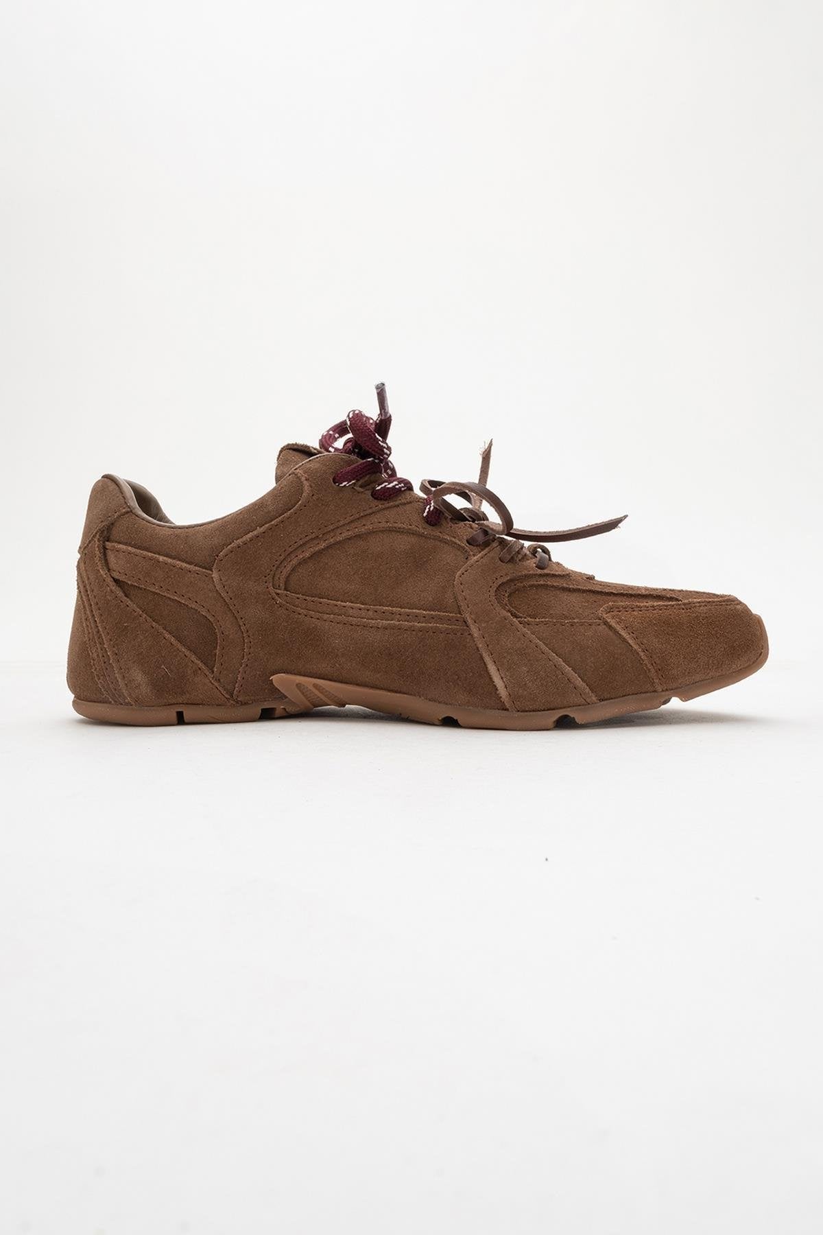 Selena - Brown Suede Leather Sneakers (Women)