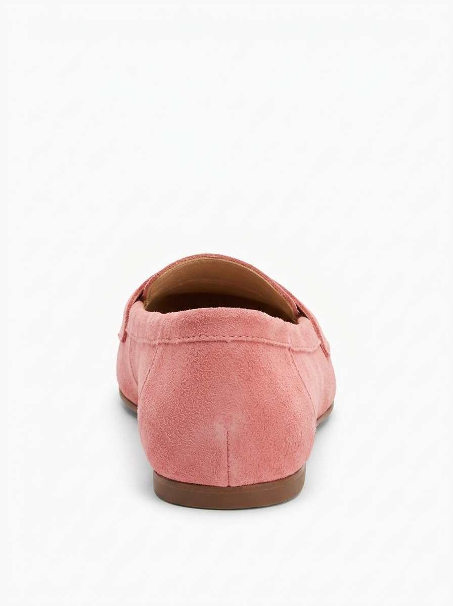 Dorothy - Dusty Rose Suede Leather Loafers
