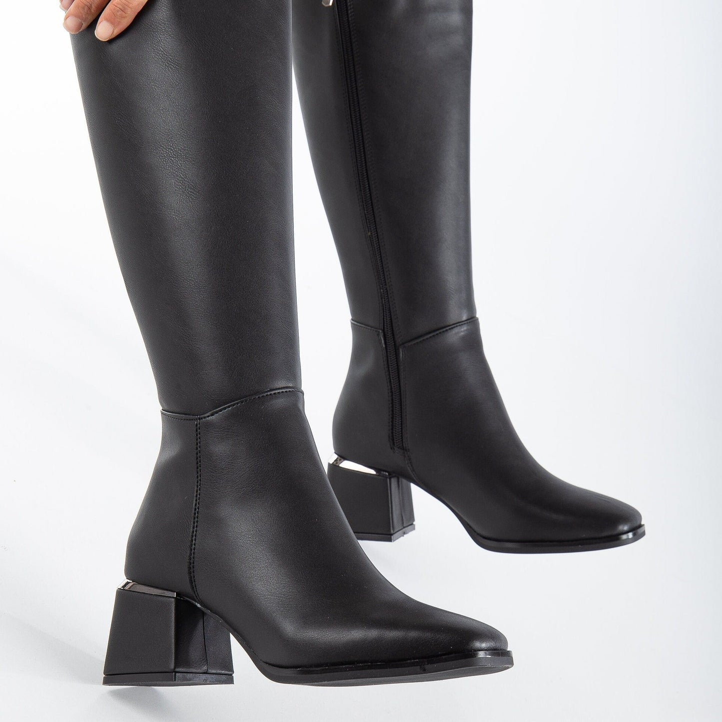 Knee High Boots, Black Boots, Black Knee High Boots, Women Boots, Black Heeled Boots, Tall Boot, Black High Heel Boots, Black Long Boots