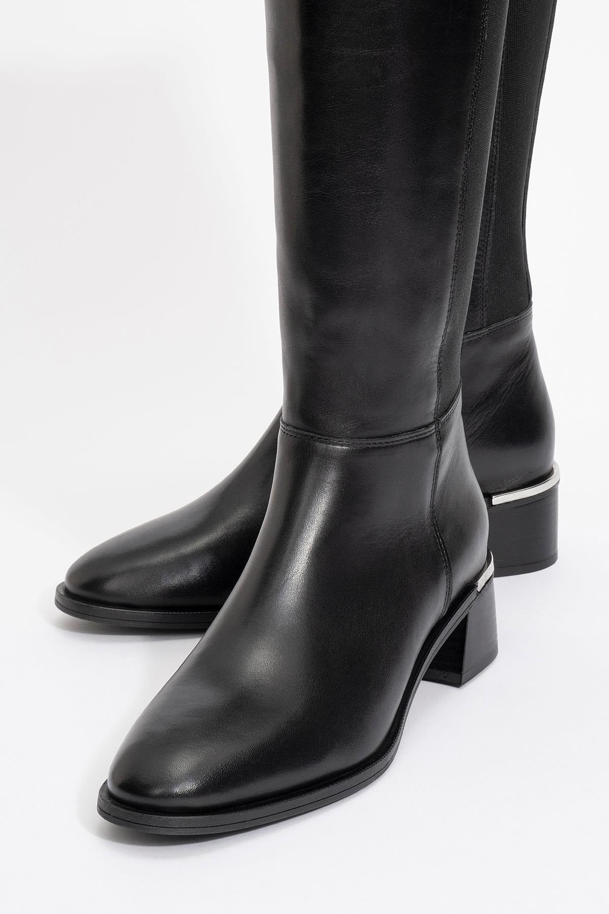 Rochos Black Leather Boot (Women)