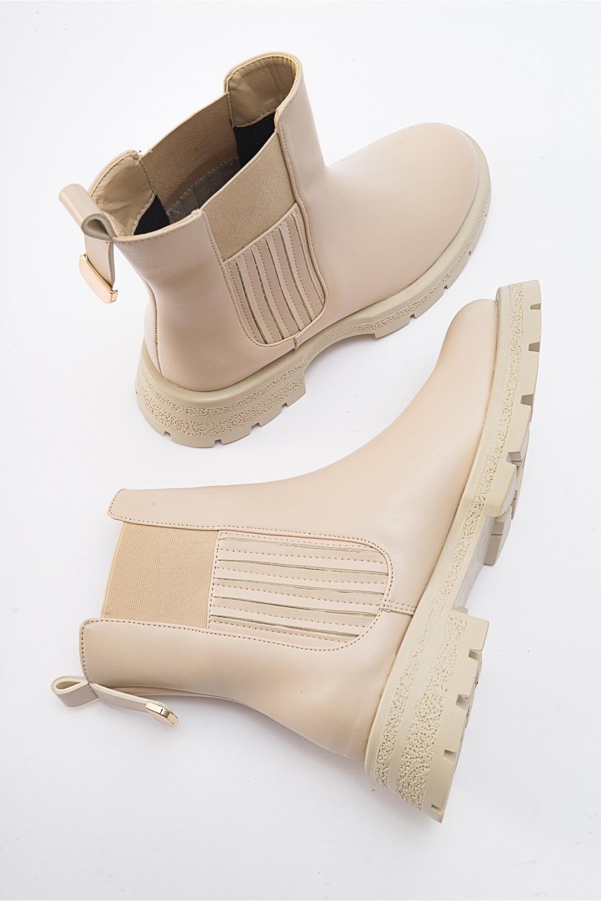 Botín Chelsea Sofia Beige (Mujer)