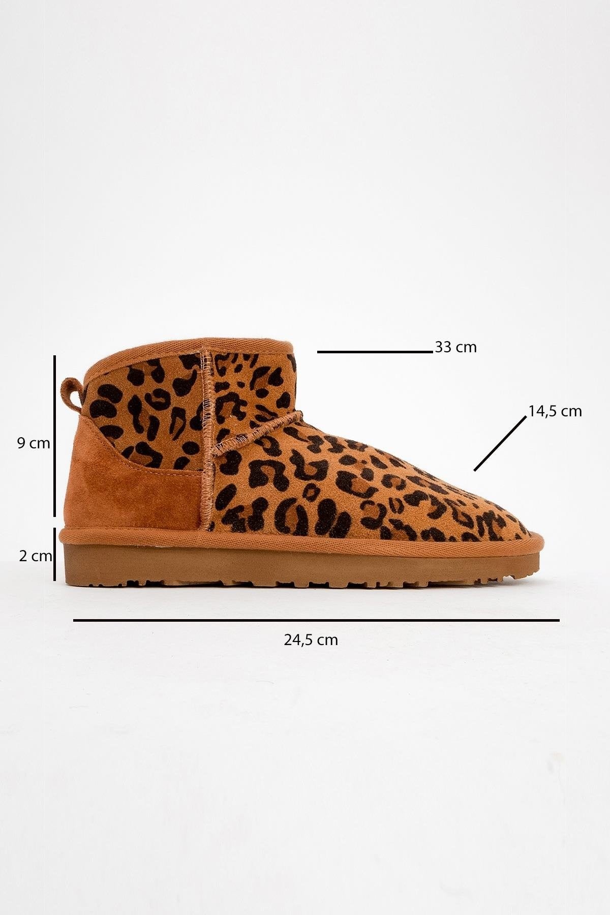 ZAZ Cognac Brown Leopard Leather Boot (Women)