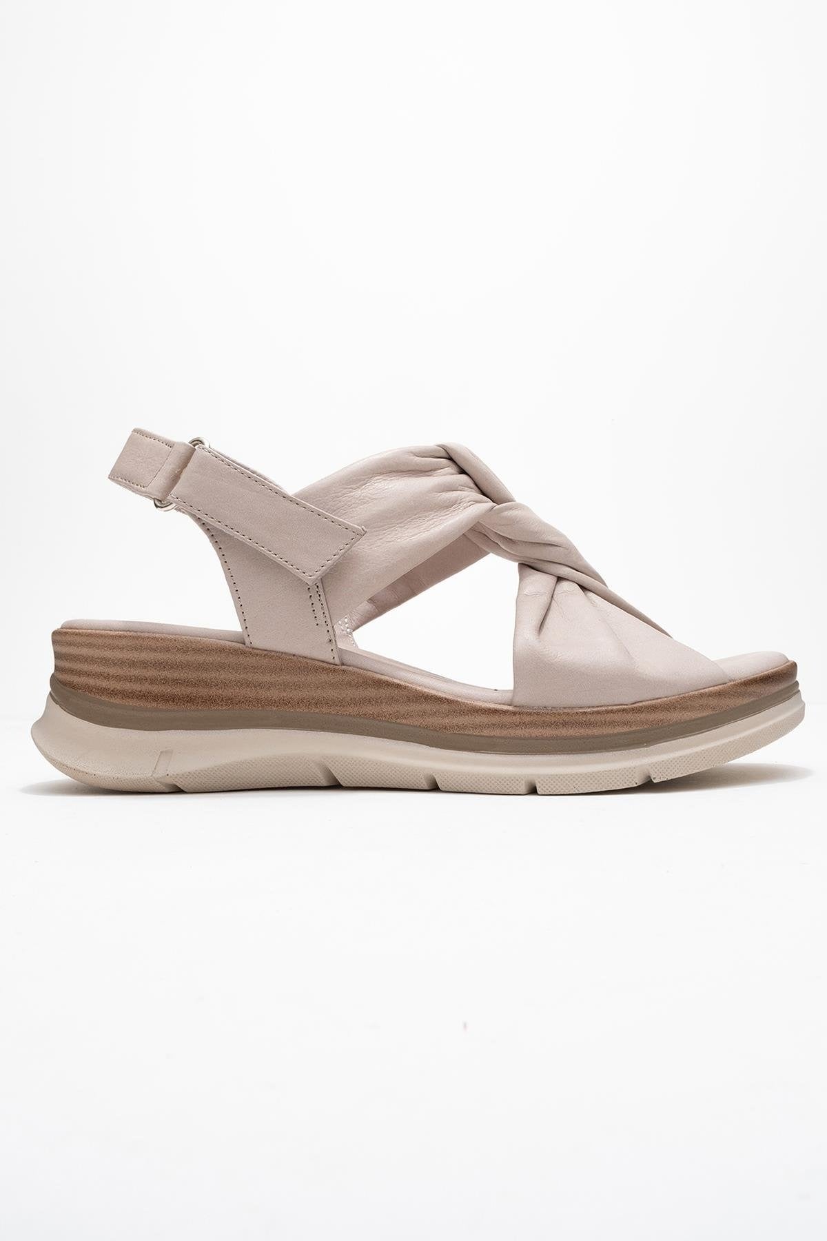 Oara - Cream Leather Sandal (Women)