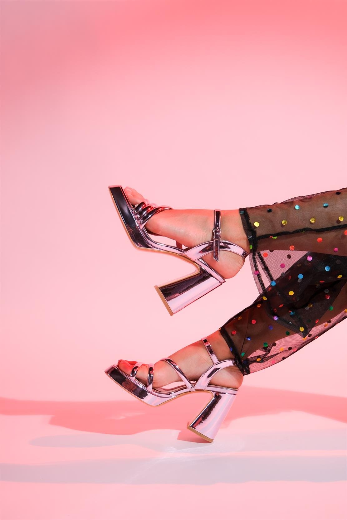 Heas Pink Platform Sandal (Women)