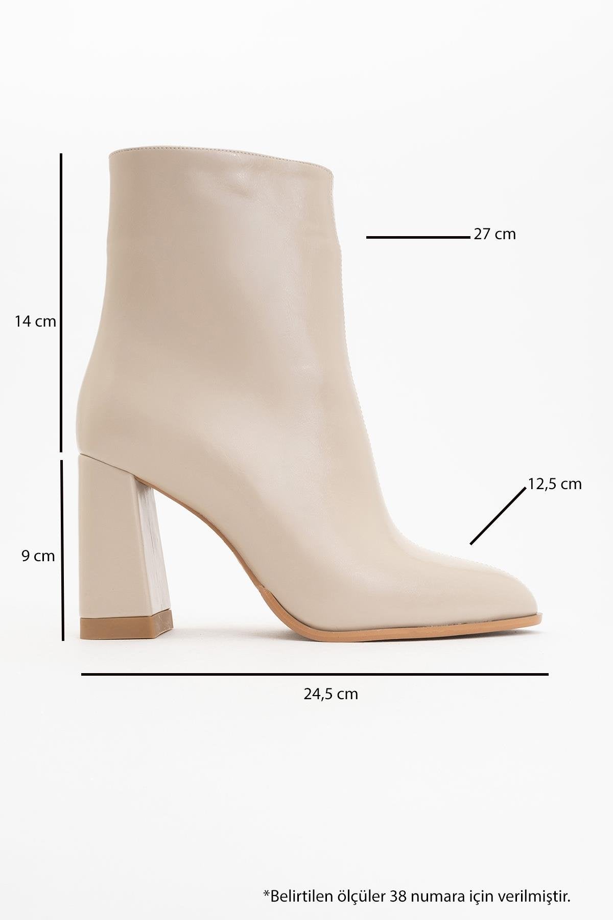 Jewel Beige Cilt High Heel Boot (Women)