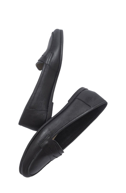 Dorothy - Black Leather Loafers