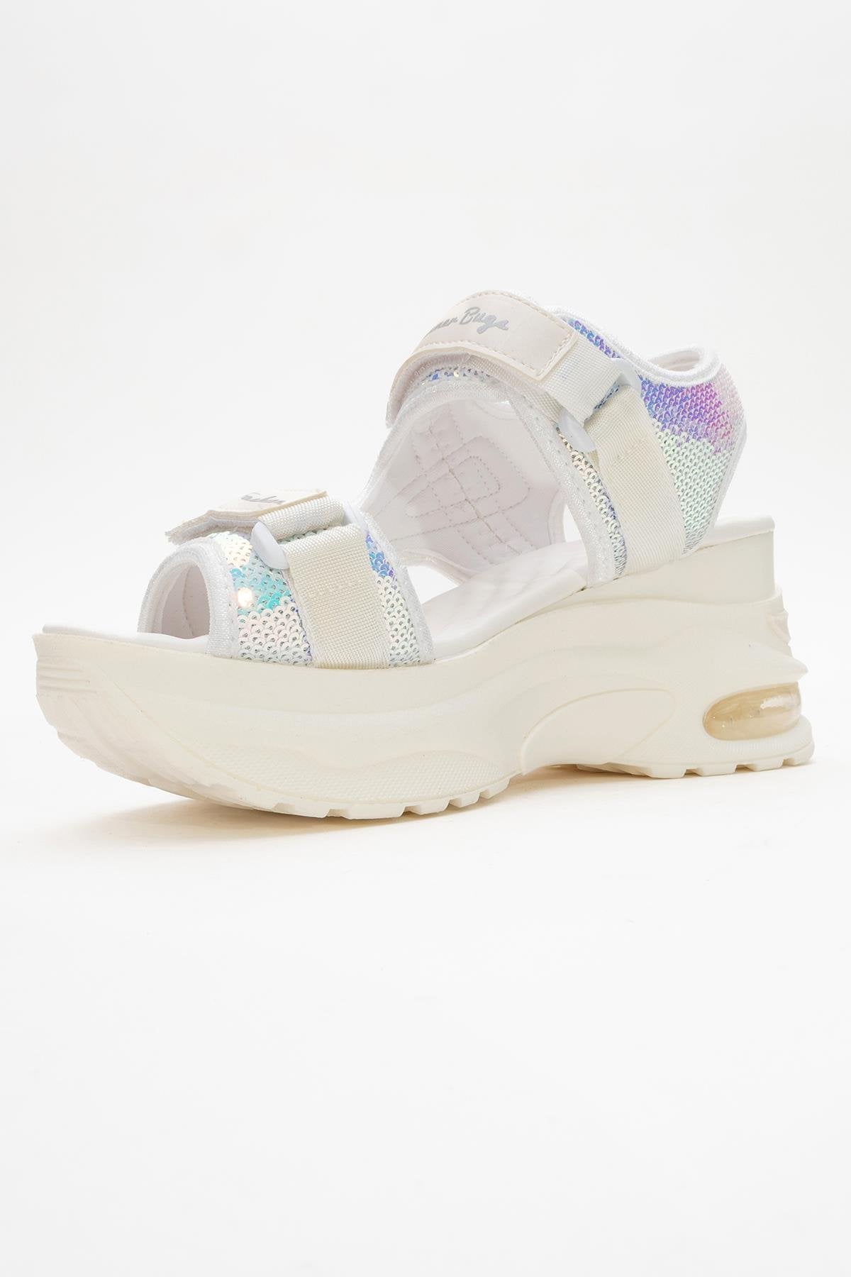 Arthur - Sandalia deportiva de plataforma con tira blanca (Mujer)