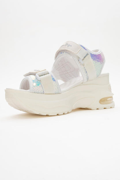 Arthur - Sandalia deportiva de plataforma con tira blanca (Mujer)