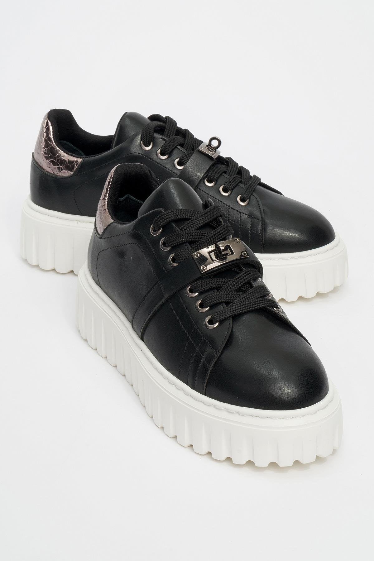 Andro - Black Platform Sneakers (Women)