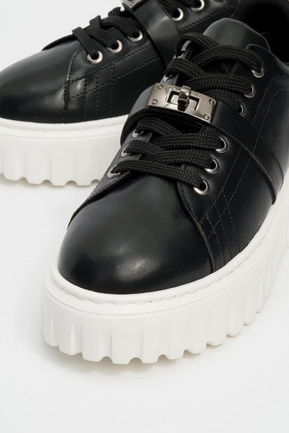 Andro - Black Platform Sneakers (Women)