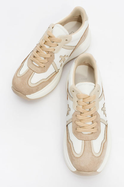 Nolton - Zapatillas Beige Blancas (Mujer)