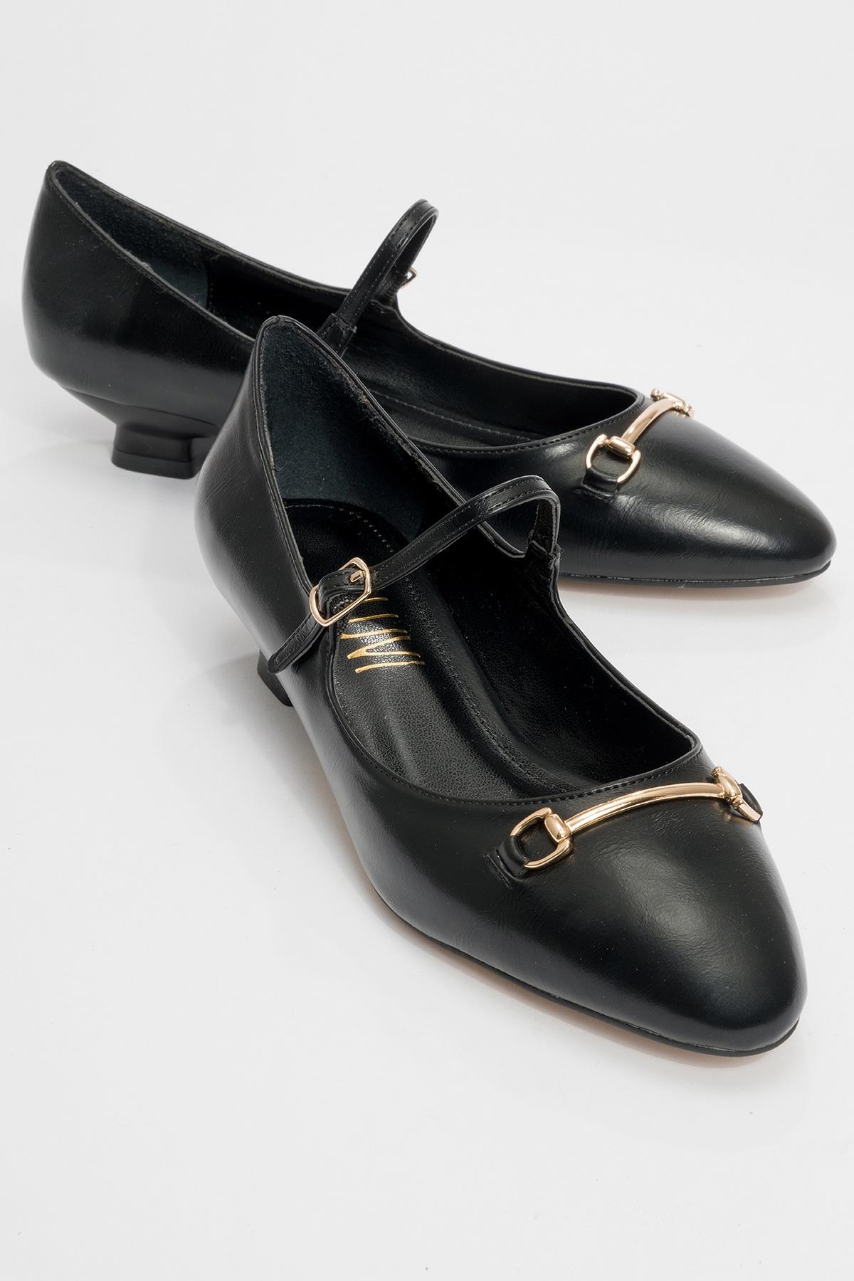 Ojen - Zapatos de tacón bajo negros (Mujer)