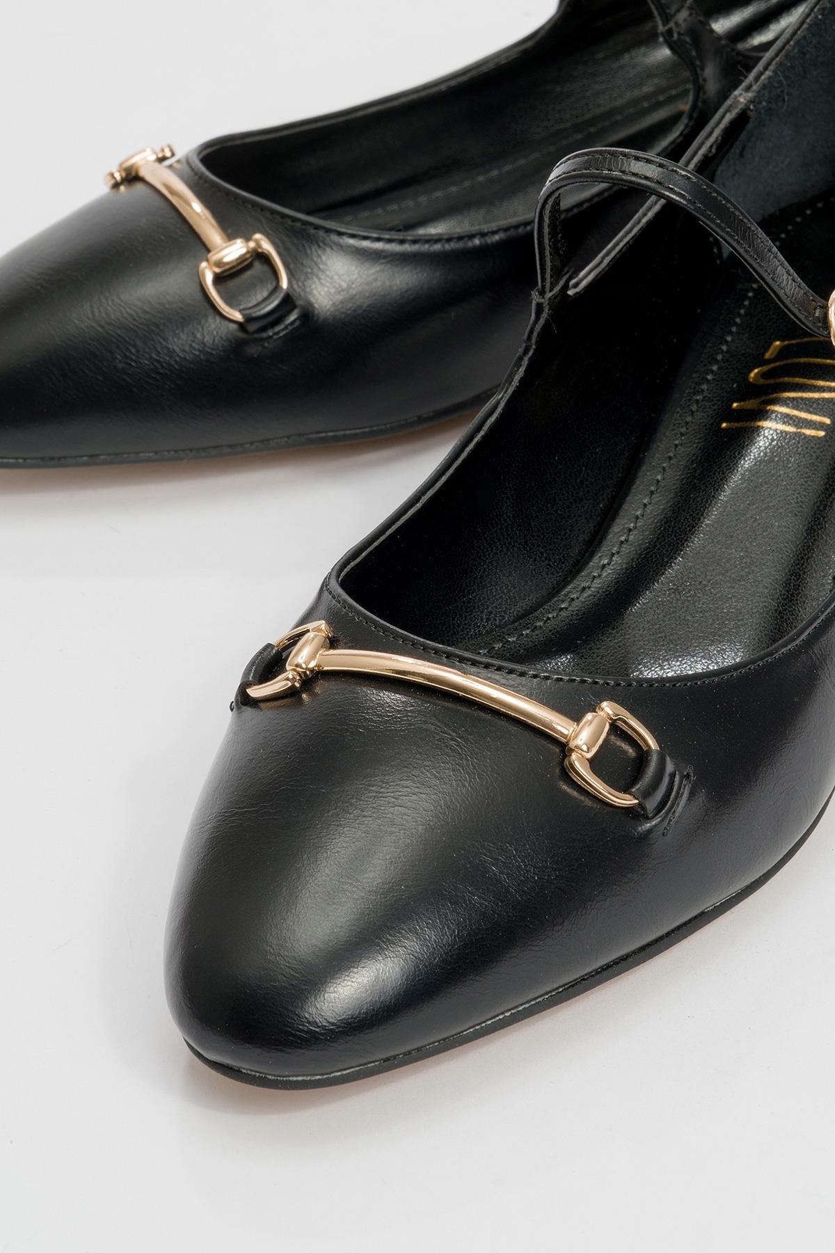 Ojen - Zapatos de tacón bajo negros (Mujer)