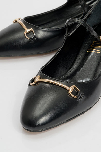 Ojen - Zapatos de tacón bajo negros (Mujer)